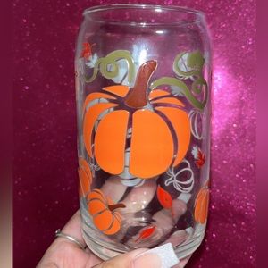 Pumpkin Halloween glass cups 🎃